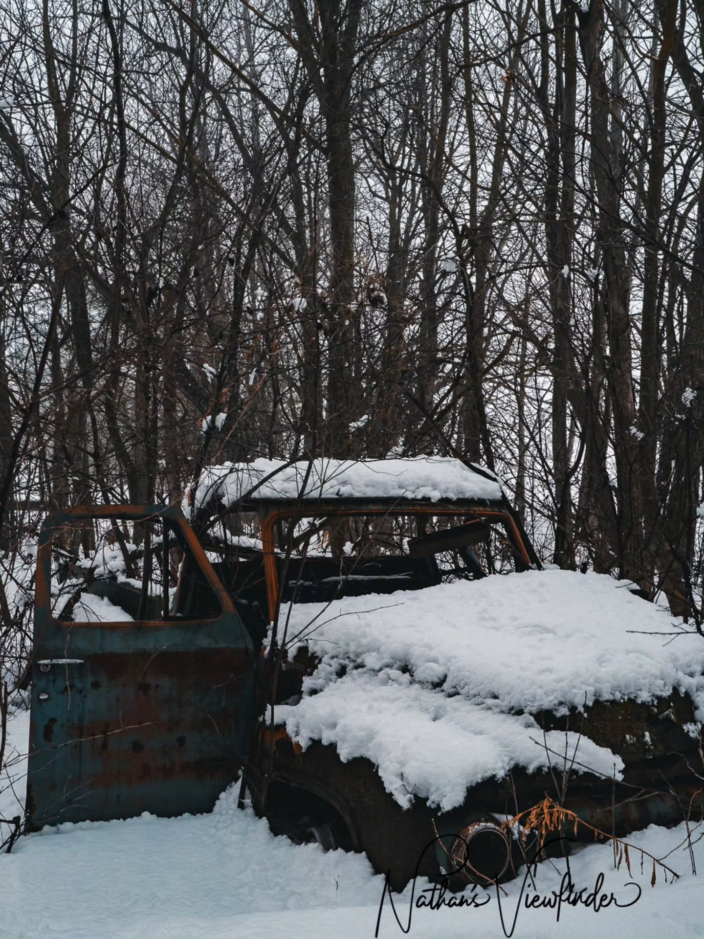 Retired in the Woods 

​Left behind, but not forgotten. 🌬️ There&rsquo;s a quiet beauty in watching nature reclaim what we once relied on.