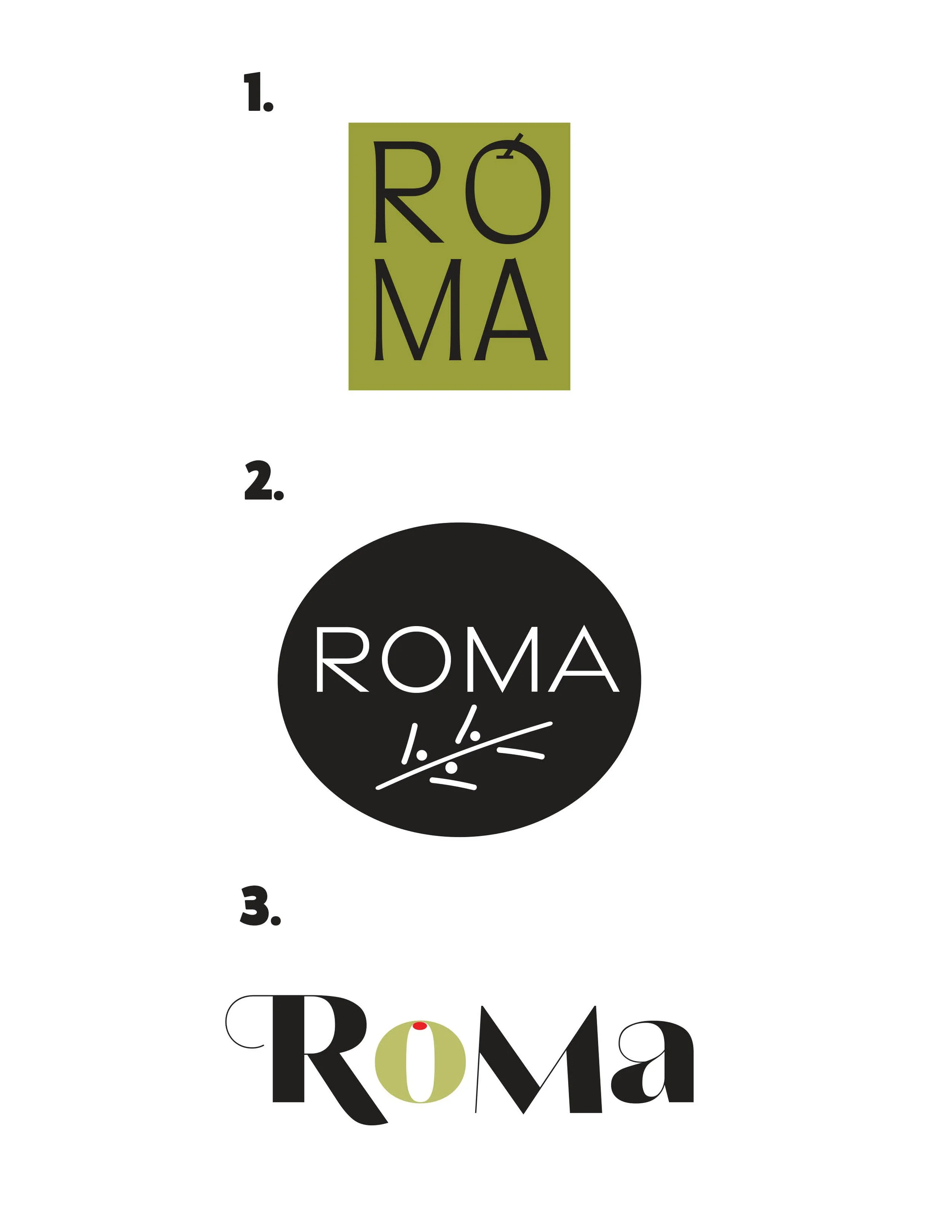 Logo developments:
Roma - Olive Oil Brand //
DivQ - Queer basketball league
