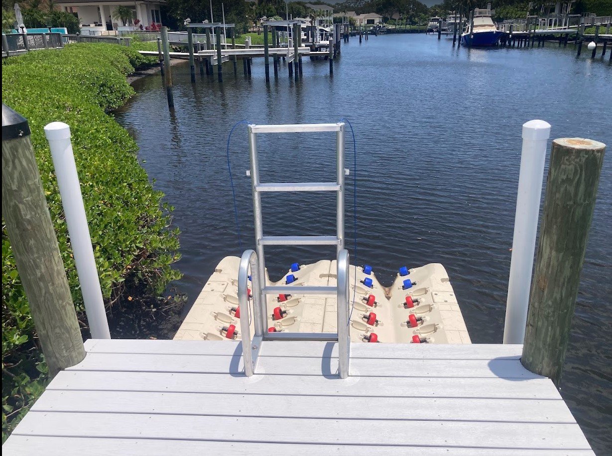 Dock with kayak platform