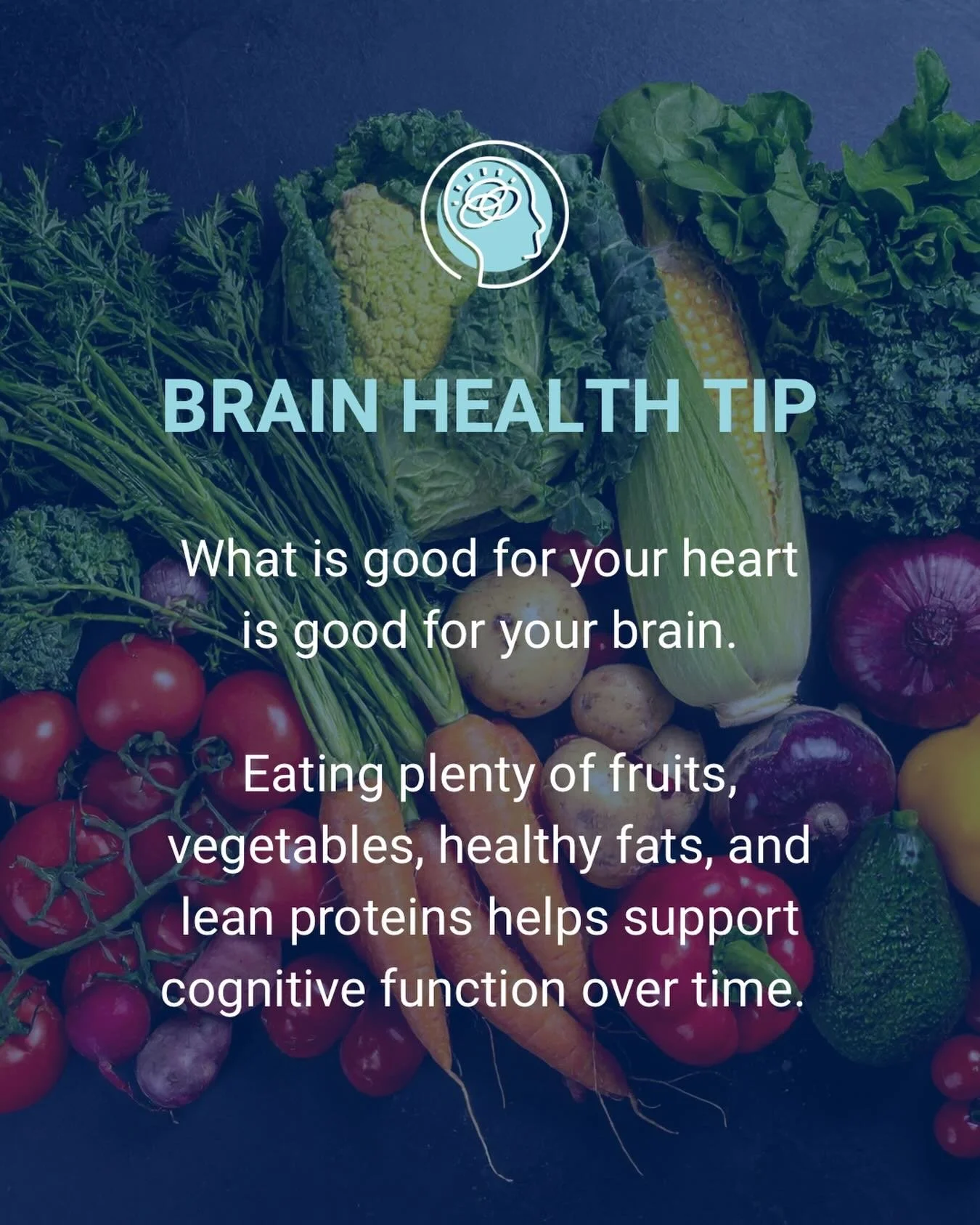 Did you know that the same habits that protect your heart can also help support your brain?

A diet rich in fruits, vegetables, healthy fats, and lean proteins provides nutrients that help support memory, focus, and overall cognitive health over time