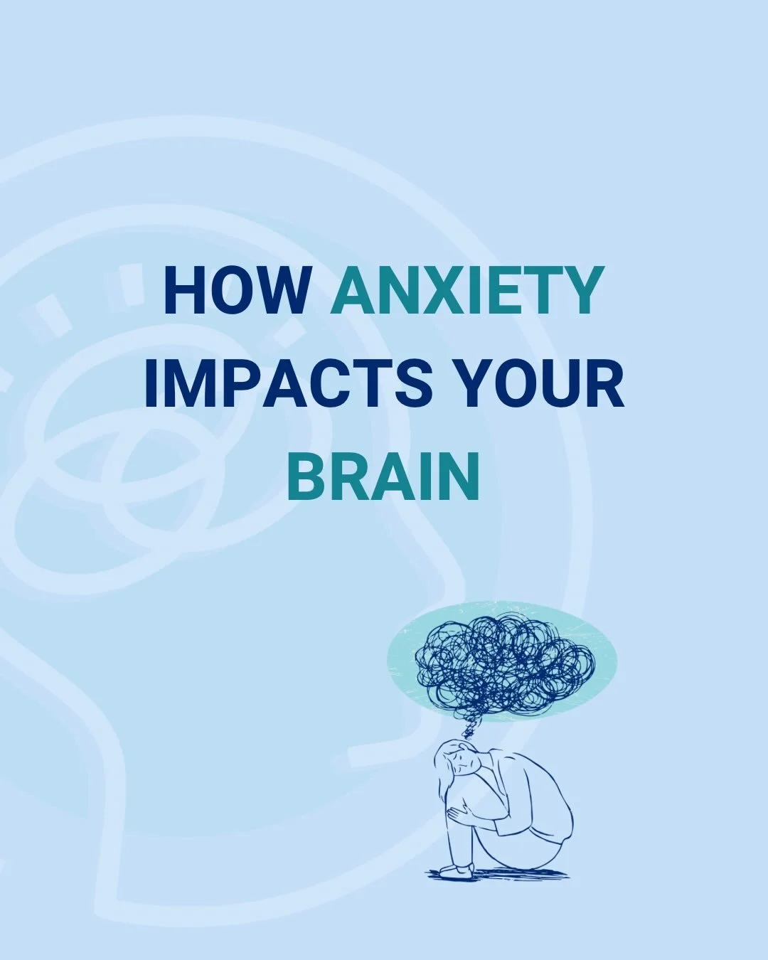 🧠 Anxiety affects more than emotions&mdash;it can impact thinking too.

Anxiety may affect attention, memory, organization, decision-making, and processing speed. Understanding the connection between emotions and cognitive functioning can be the fir