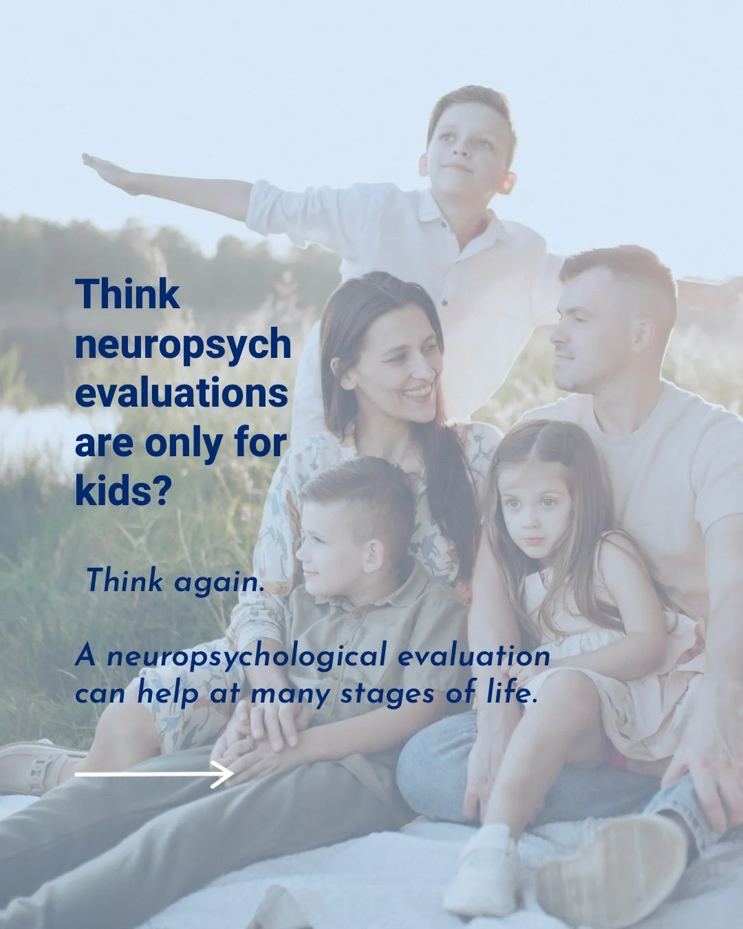 Think neuropsychological evaluations are just for kids?Think again!

From childhood to older adulthood, an evaluation can help answer important questions about learning, attention, memory, and thinking. 🩵

Which stage of life do you think people hav