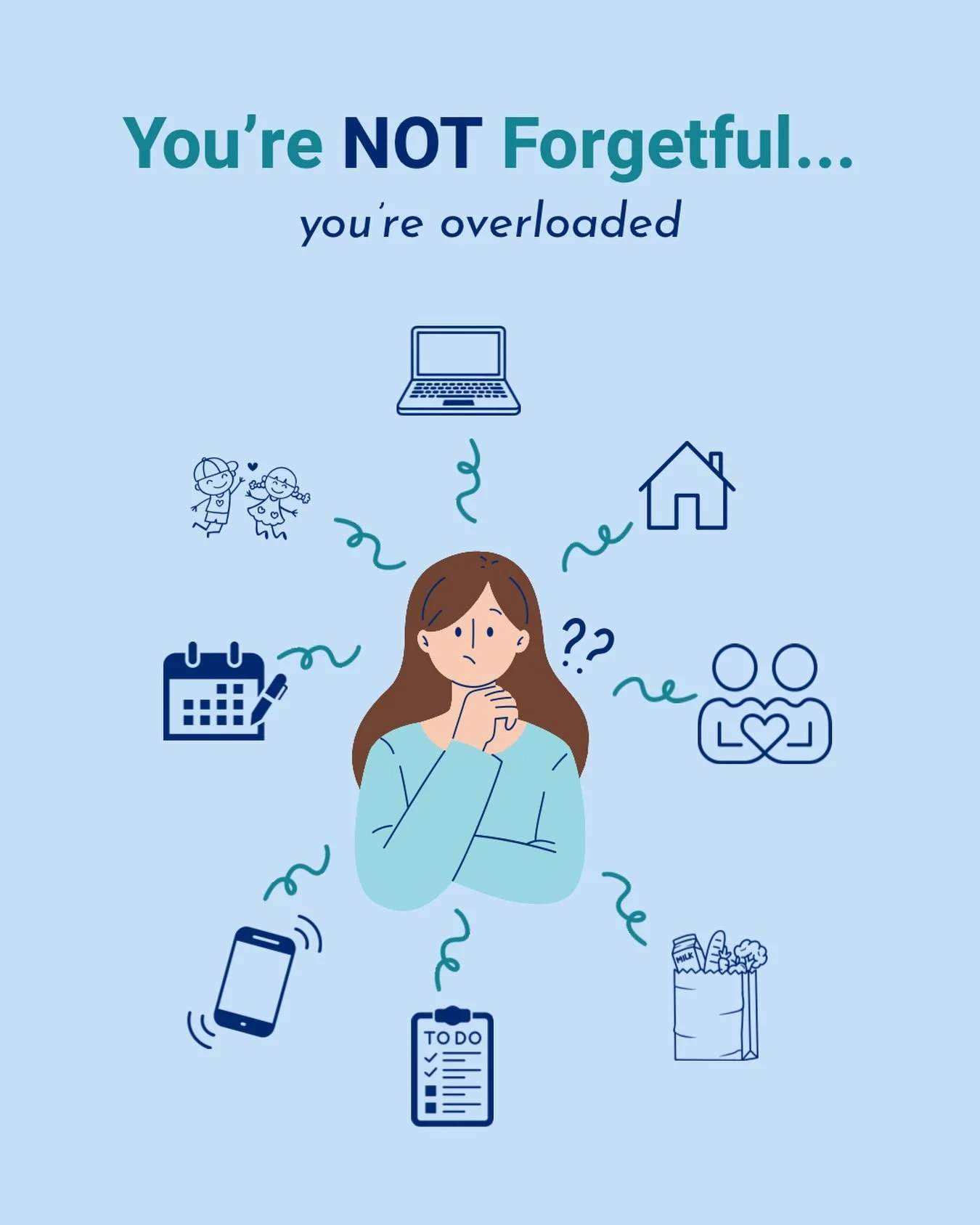 Ever feel like your brain has 100 tabs open at once? 🧠

You walk into a room and forget why you&rsquo;re there. You miss appointments, lose track of tasks, or struggle to finish what you started.

Sometimes, what feels like &ldquo;forgetfulness&rdqu