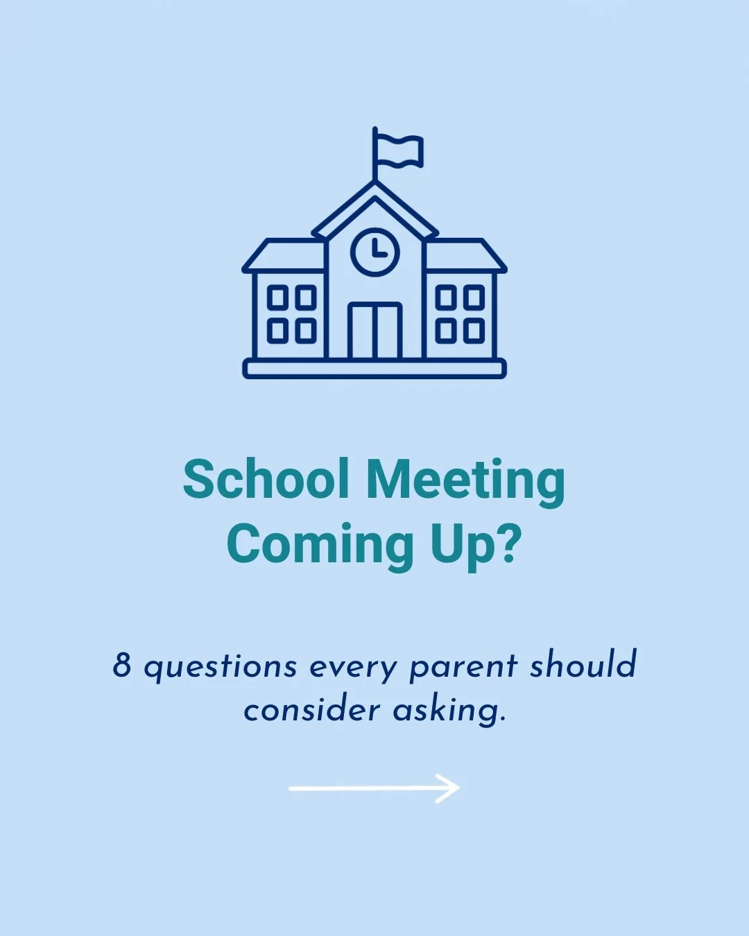 A child can be bright, capable, and still struggle in school. 🩵

If your child is having a hard time, asking the right questions can help you understand what&rsquo;s getting in the way and what support might help. Save this checklist for your next s