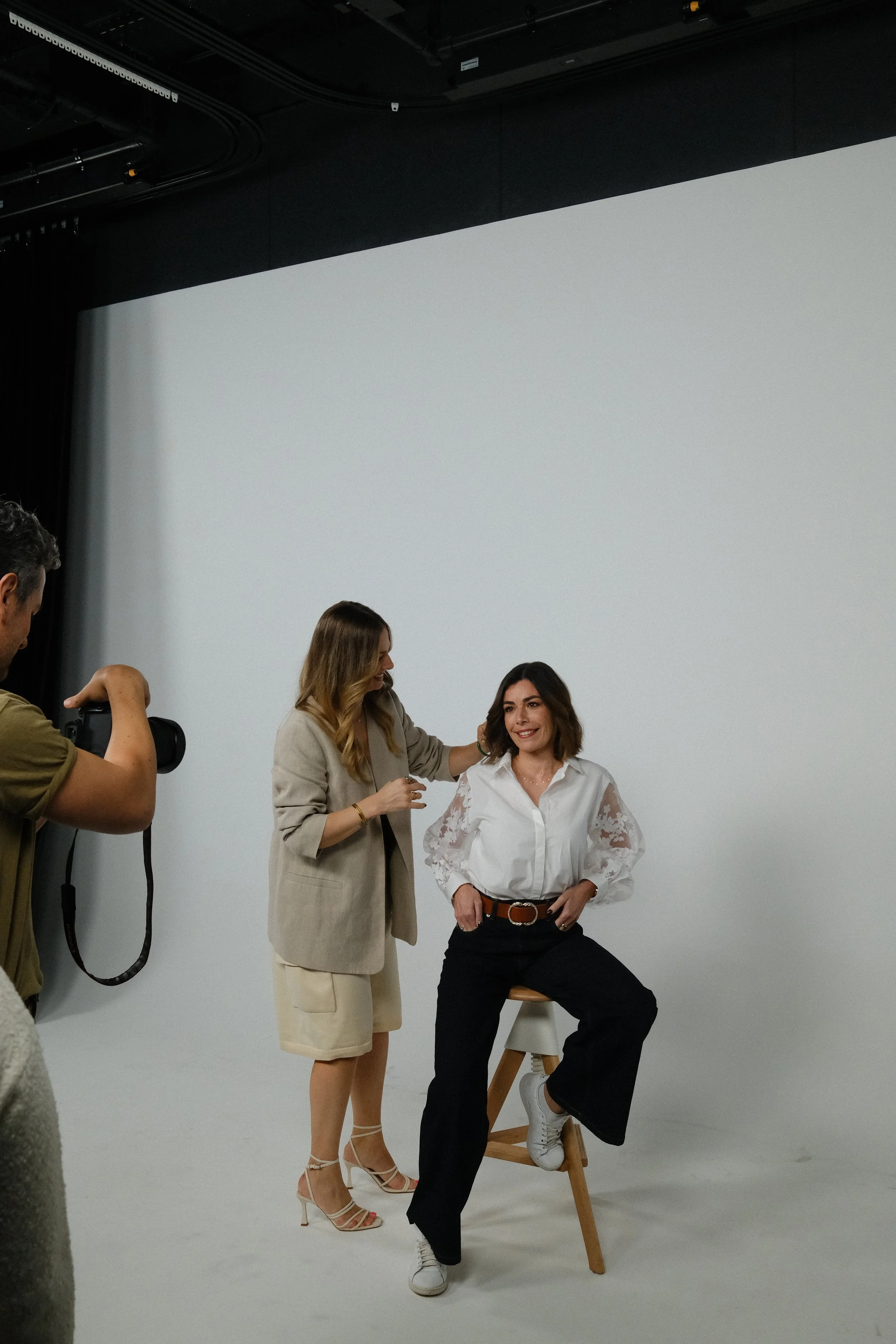 Backstage shoot corporate team l'Oréal