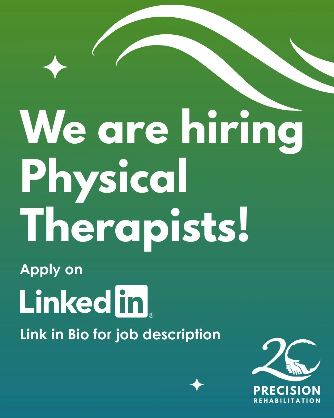 ✨𝐖𝐞'𝐫𝐞 𝐇𝐢𝐫𝐢𝐧𝐠✨
We are seeking a Physical Therapist to join our PT department! If you are passionate about Nero PT and think you'd be a good fit, please apply now on LinkedIn! The link to the job listing is in our bio.
Have more questions? E