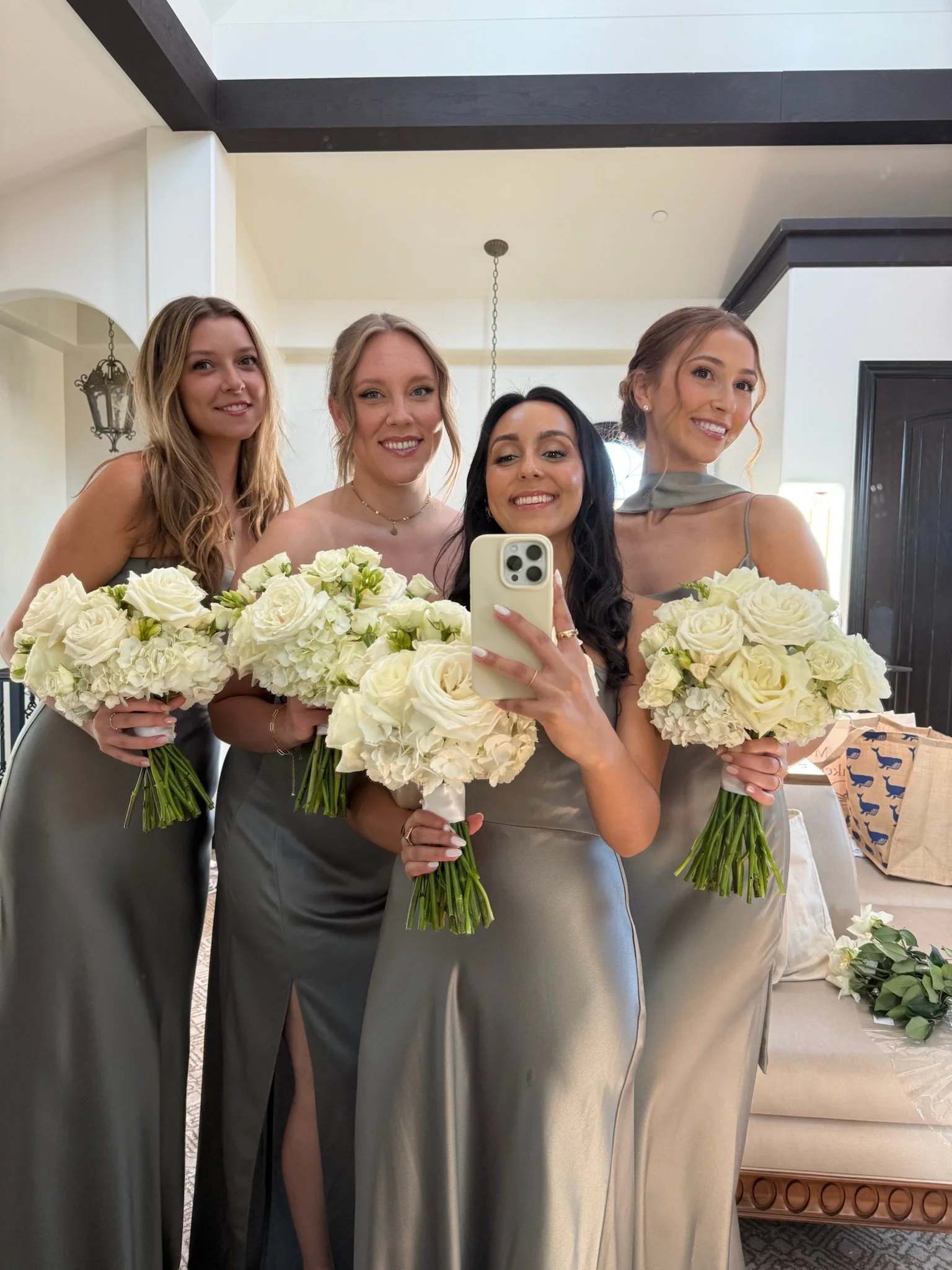 Piper and her friends before a wedding!