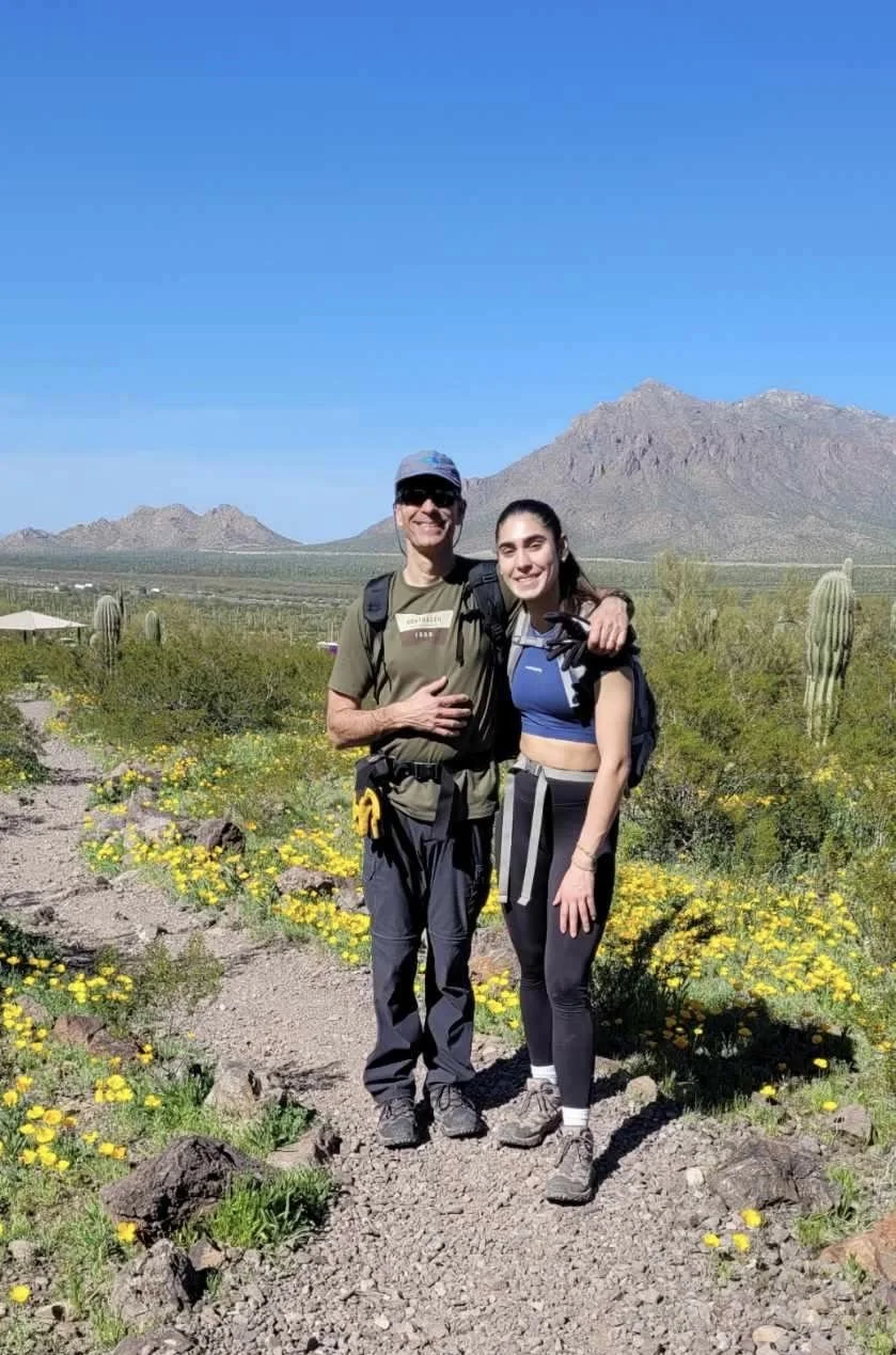 Pic of Anais on a hike! She loves spending time outdoors 