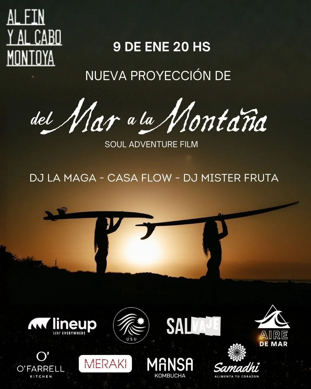Esta Noche &bull; Vie 9 - &ldquo;Del Mar a la Monta&ntilde;a&rdquo; - 🎬 primera proyecci&oacute;n de la temporada en La Barra - 21hs puntual pasamos nuestra pel&iacute;cula, charlamos enteganos premios y arranca la fiesta con m&uacute;sica en vivo !