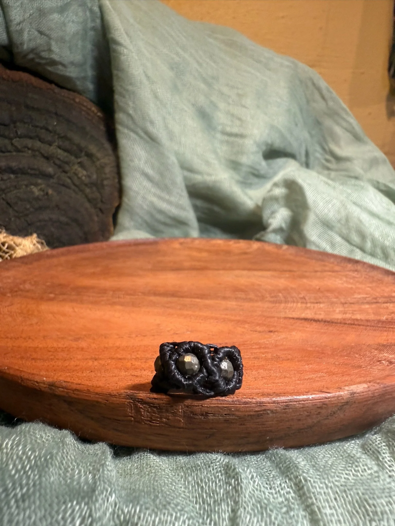 Pyrite Infinity Bead