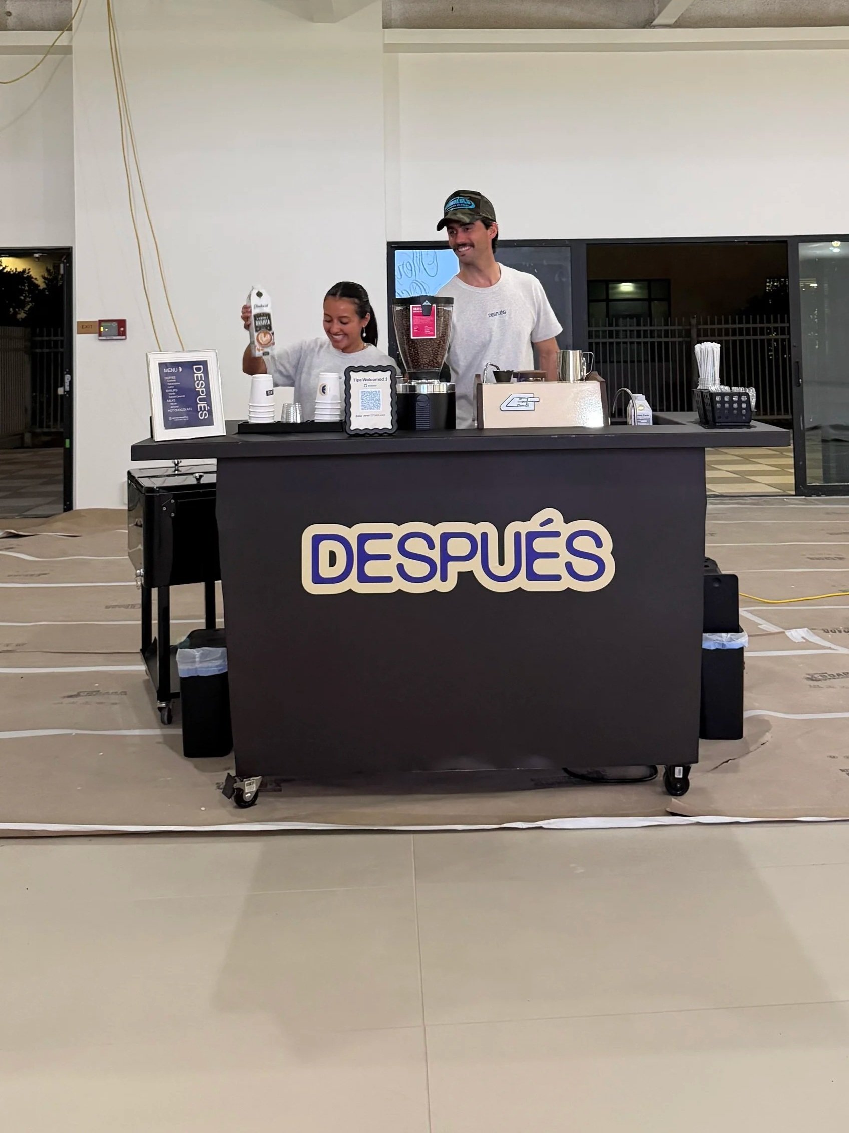 coffee cart catering and coffee catering in orange county, OC, coffee cart in LA, professional event baristas