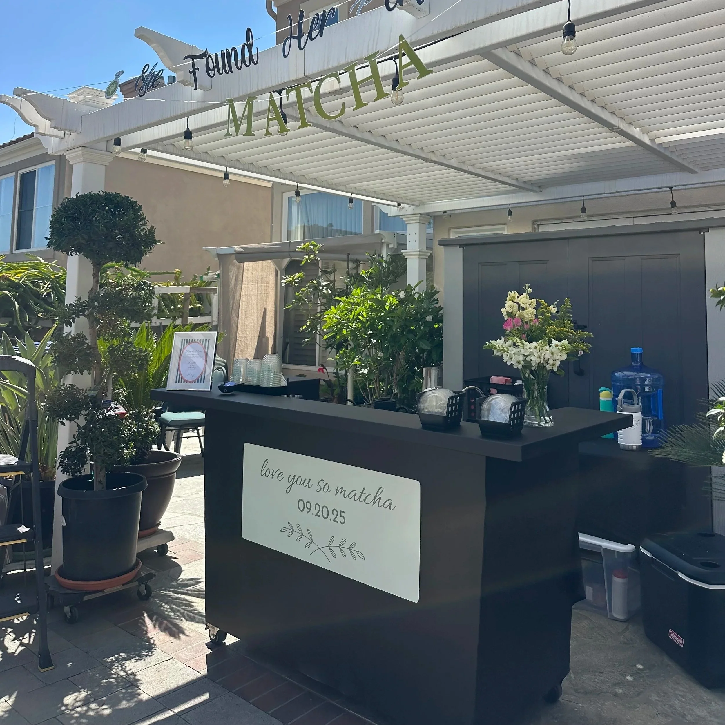 She Found Her Perfect Matcha: Custom Matcha Cart for a Bridal Shower