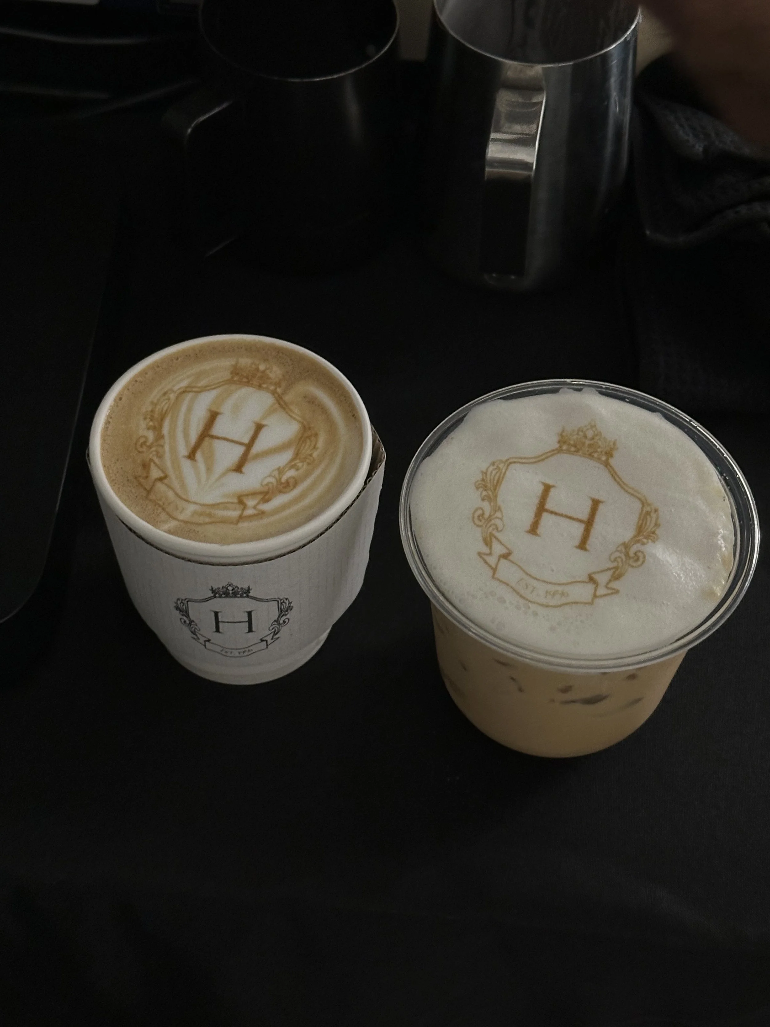Custom branded lattes created for a brand activation event in Orange County, CA