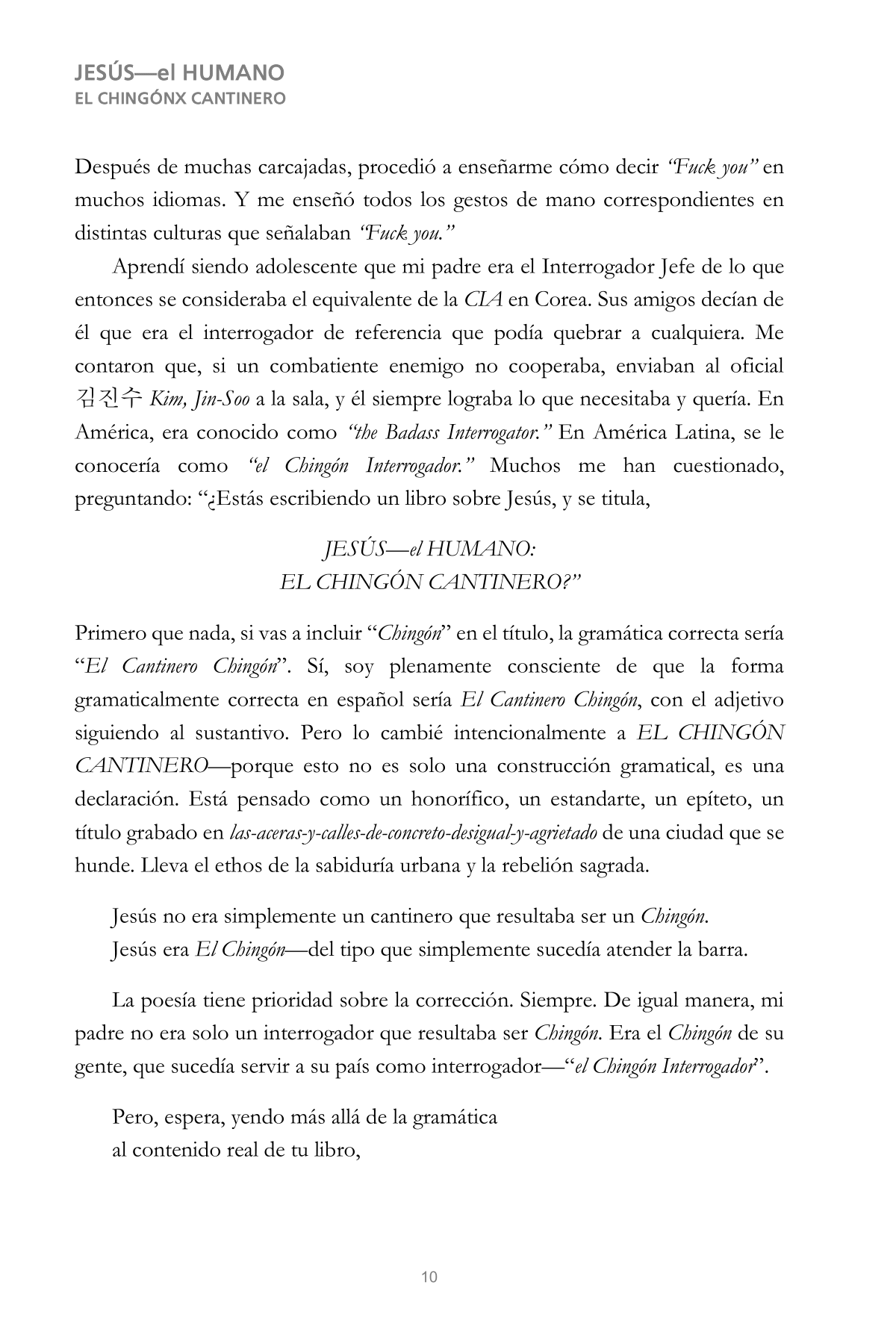 CHINGÓN 10