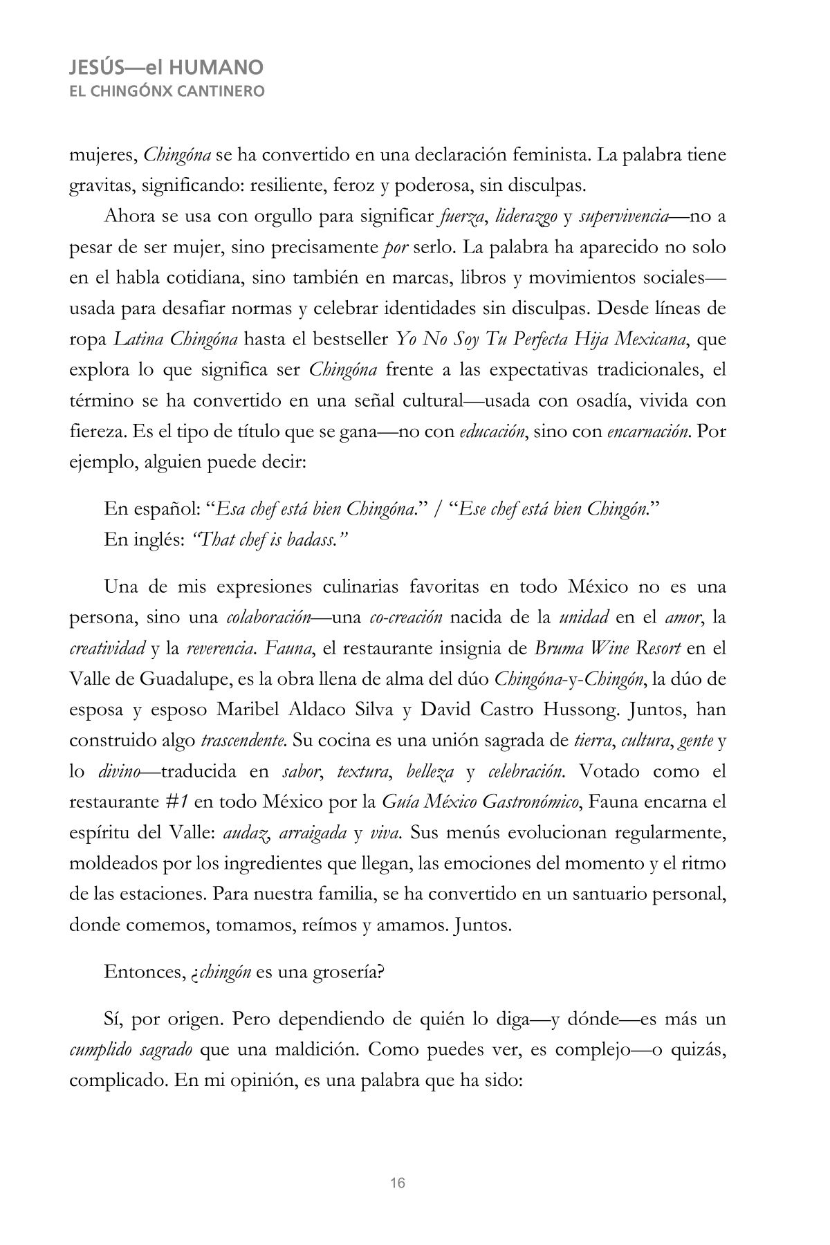 CHINGÓN 16
