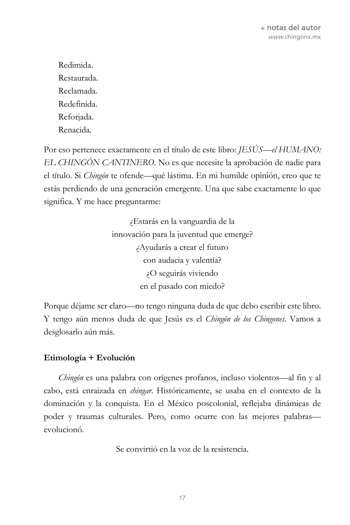CHINGÓN 17