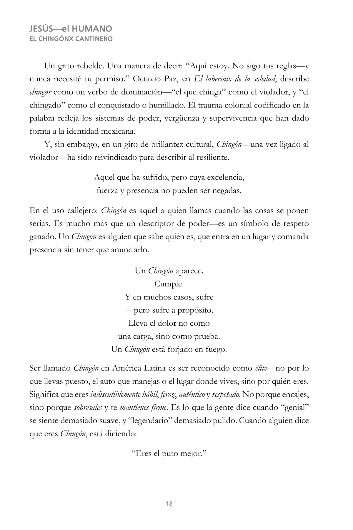 CHINGÓN 18