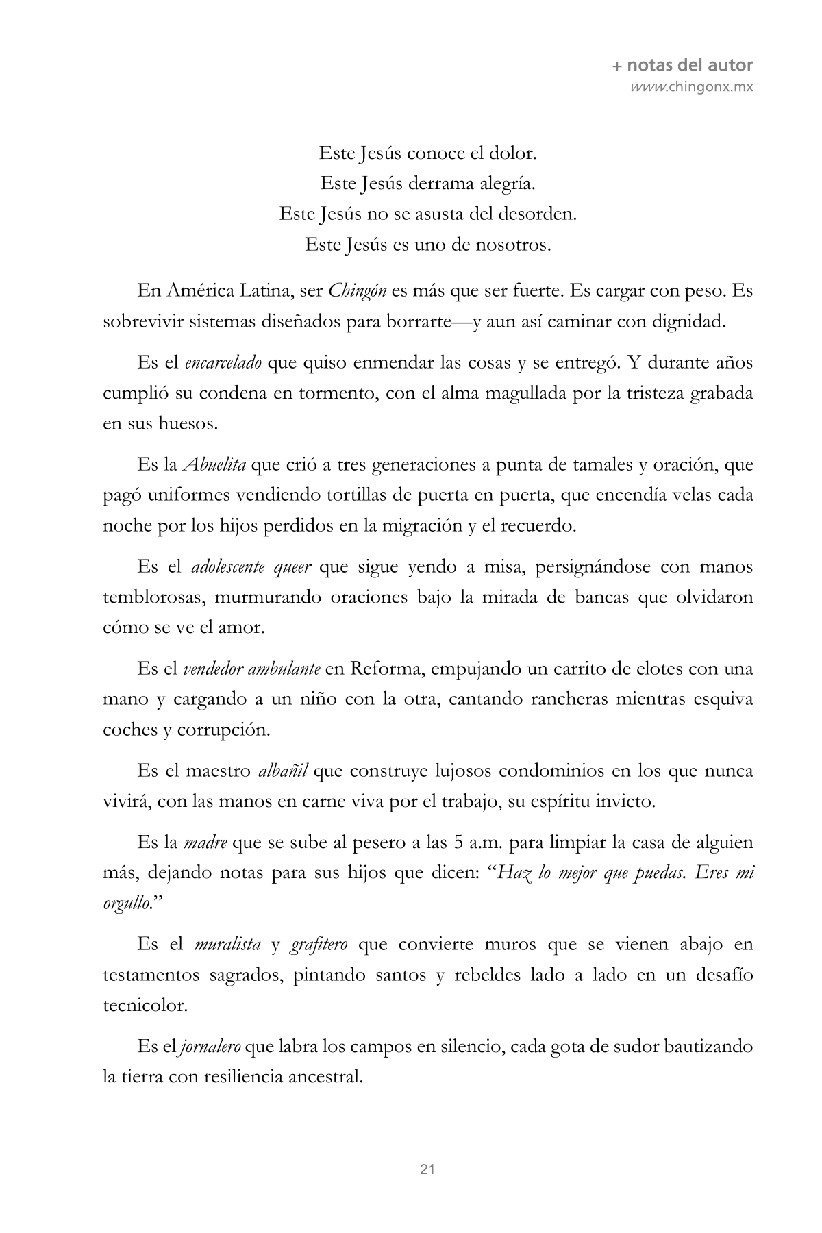 CHINGÓN 21