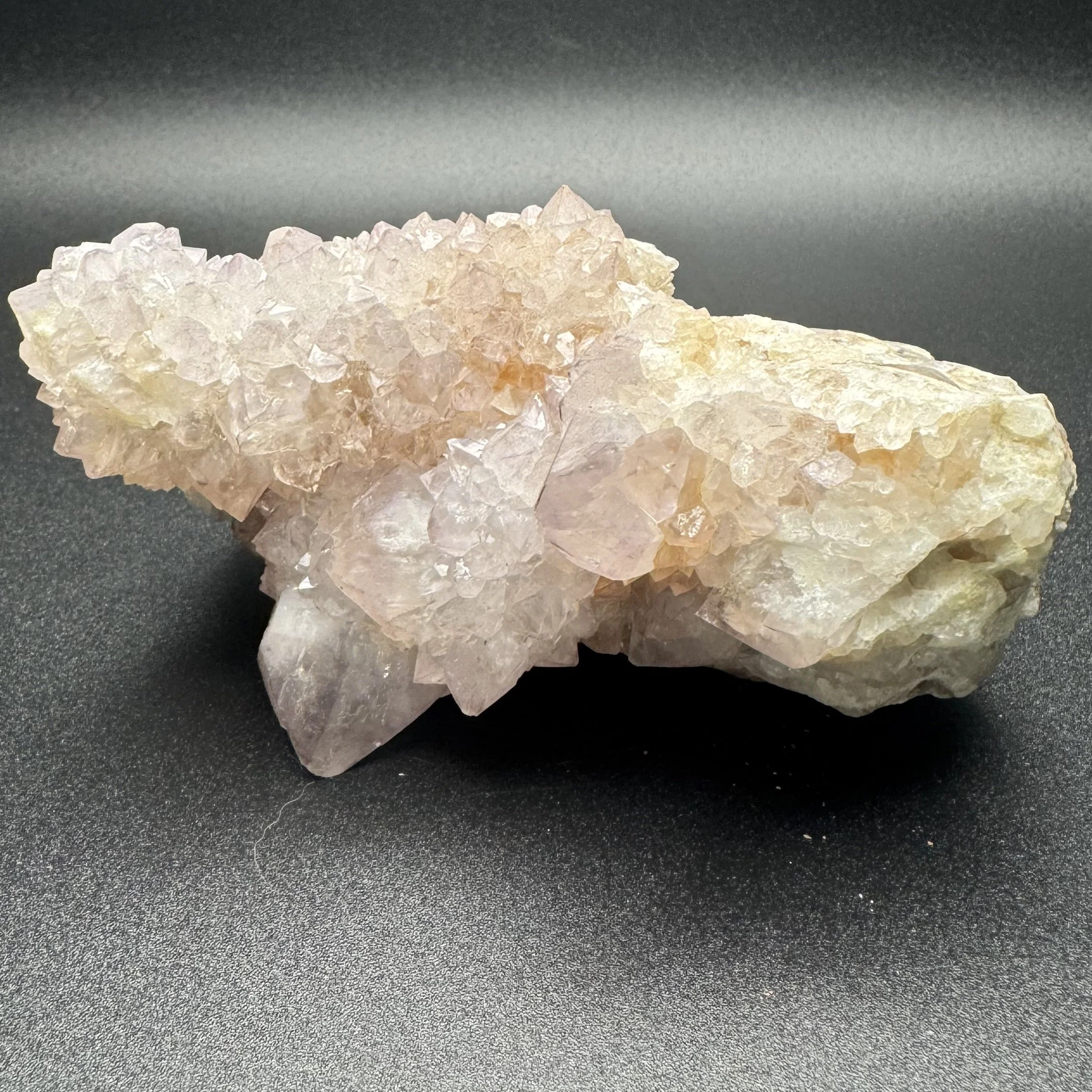 Amethyst and Golden Healer Spirit Quartz - A