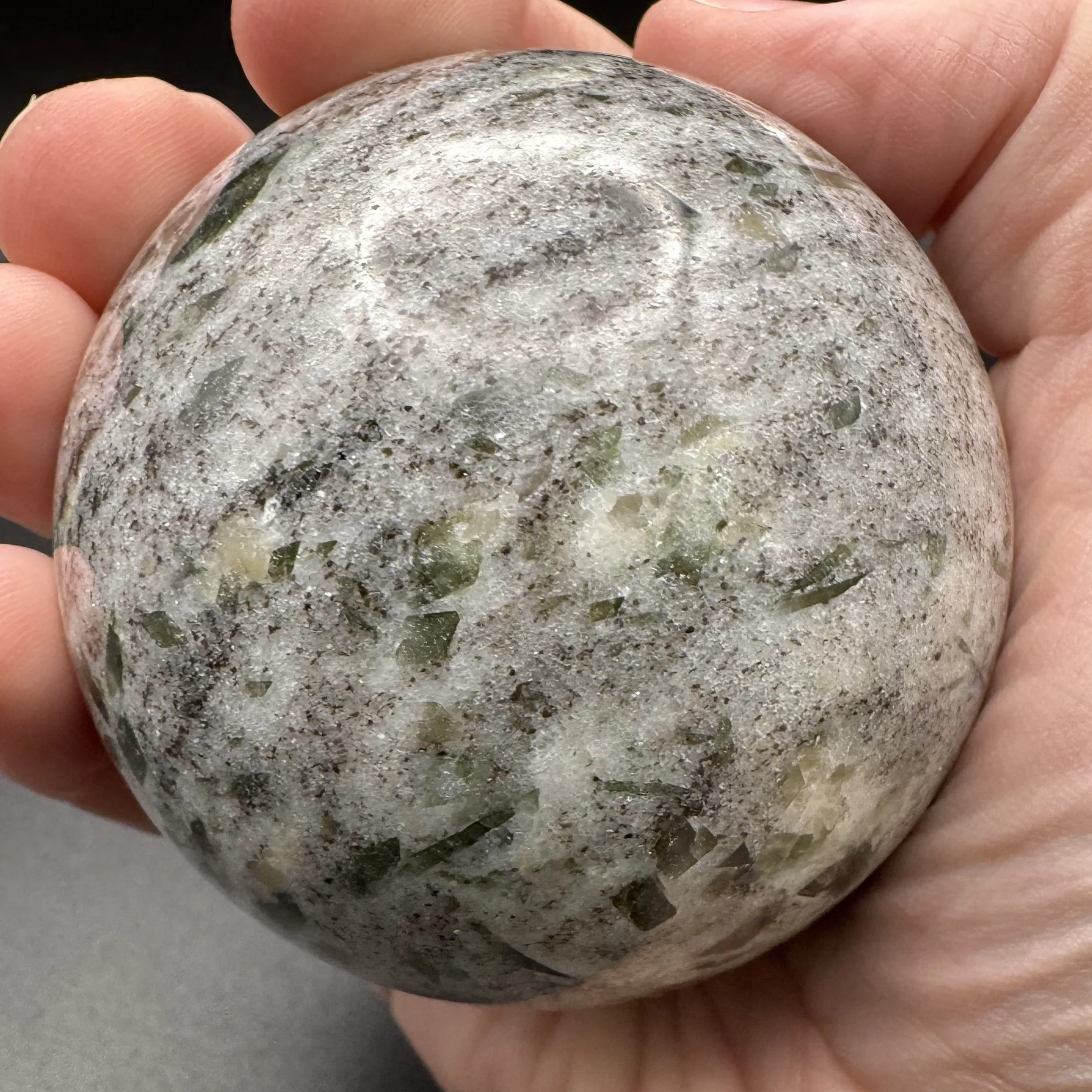 Tourmaline and Epidote in quartz sphere A - 3.jpg