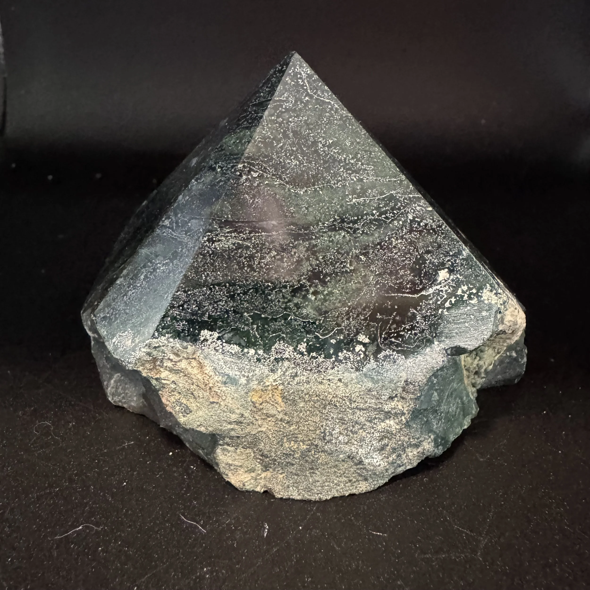 Moss Agate Top Polish Point - E