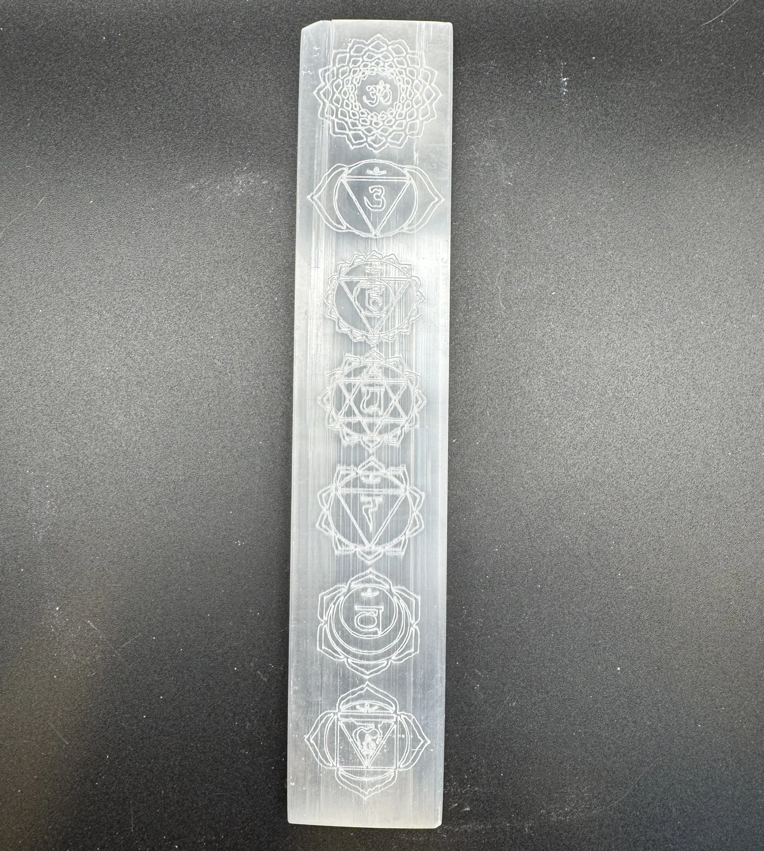 Satin Spar Chakra Long Plate Large - 1.jpg