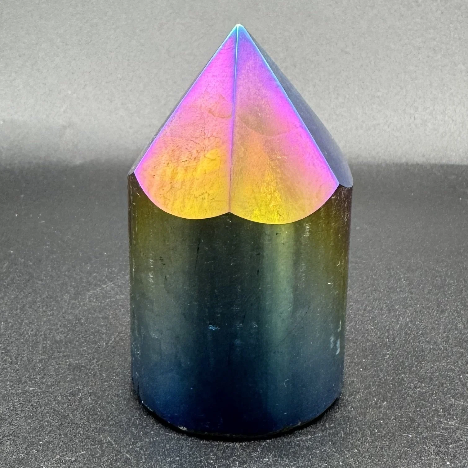 Titanium Aura Agate Point Tower - C