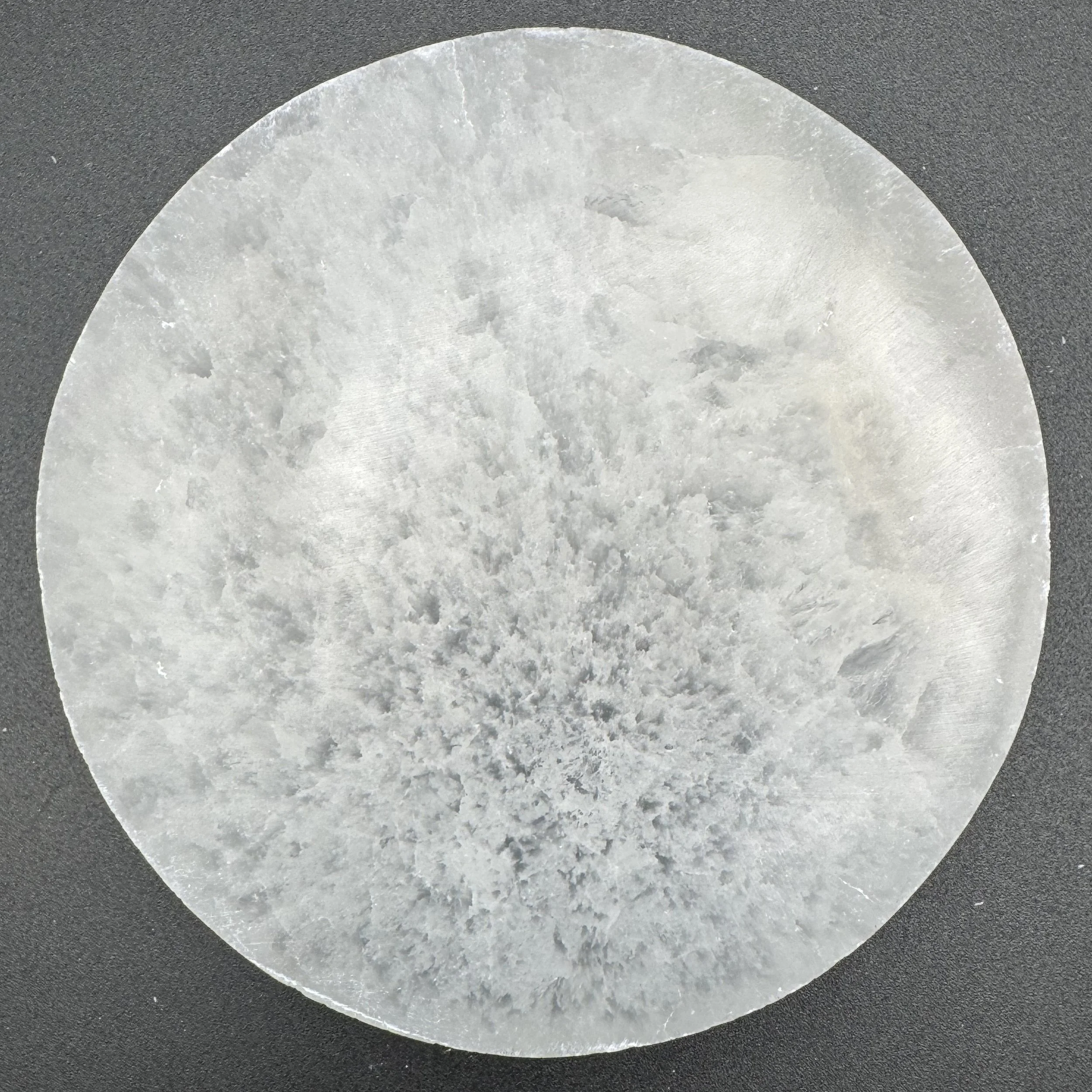Selenite Satin Spar Circular Plate
