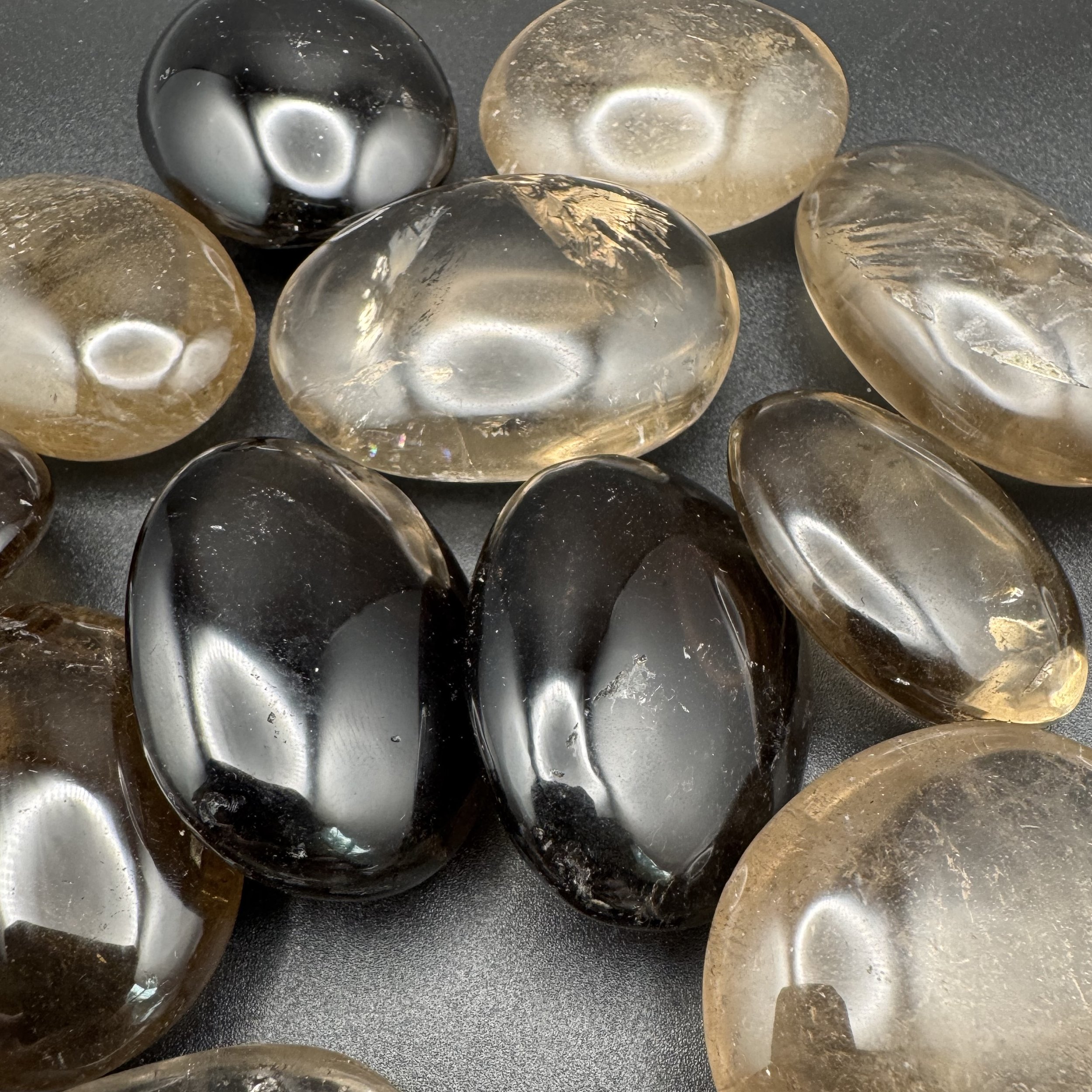 Small Smoky Quartz Palm Stones