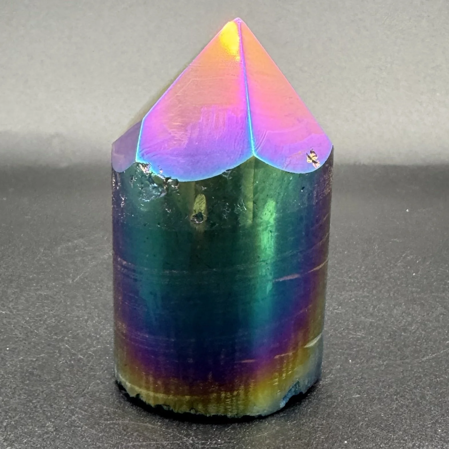 Titanium Aura Agate Point Tower - D