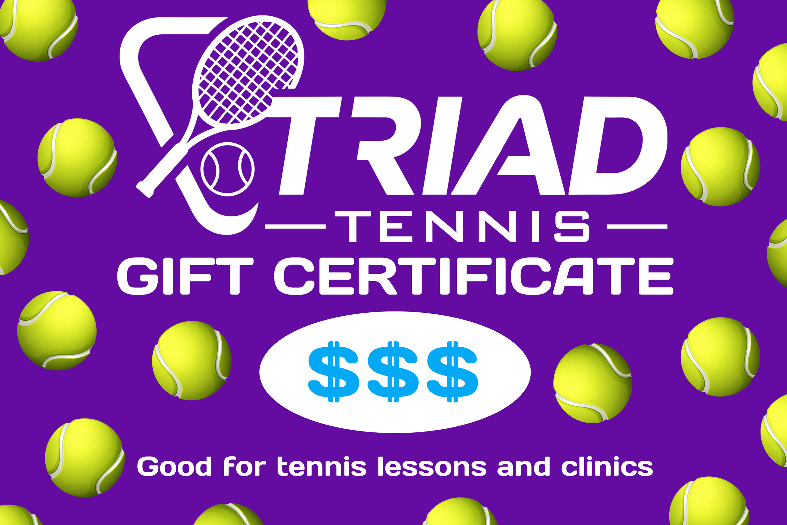Triad Tennis Gift Card