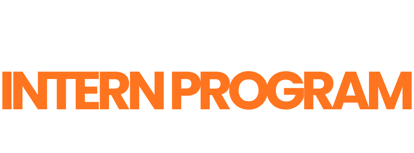 Logo with black background, featuring the text 'THE 2026 INTERNSHIP PROGRAM' with 'THE 2026' in white and 'INTERNSHIP PROGRAM' in orange.