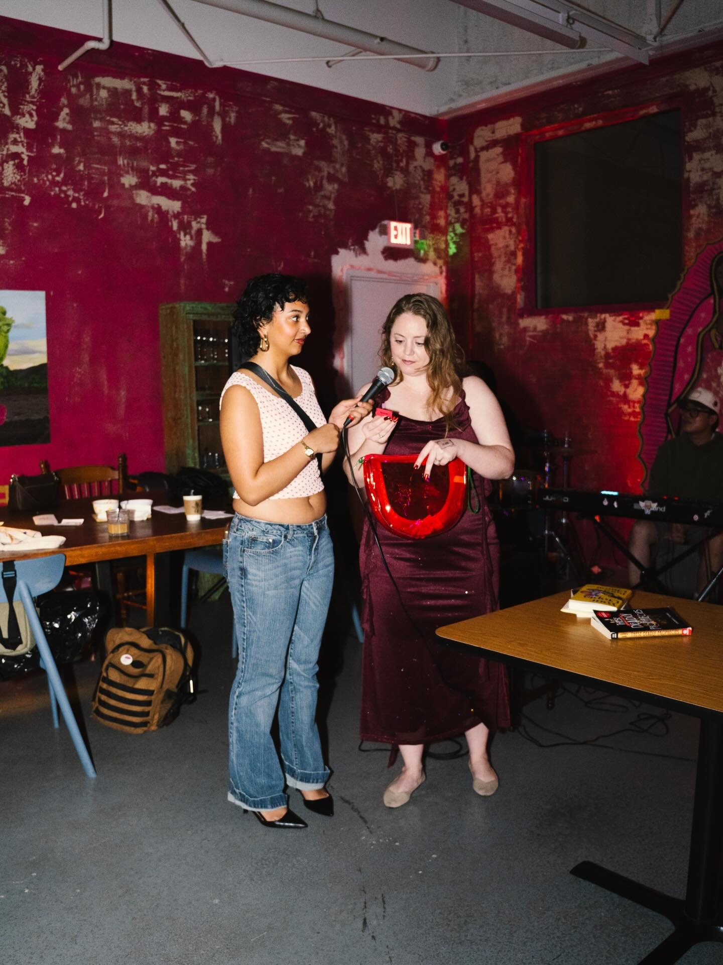 A snapshot of the valentine for Palestine fundraising event hosted at @lasperrascafe we were able to catch these talented musicians live including @saint.odin47 @bonnyaf @bowenarrowthi @lakeynotes @danny_ln @lalomera_ @angel0blu @myohmyohmyron @wyndm