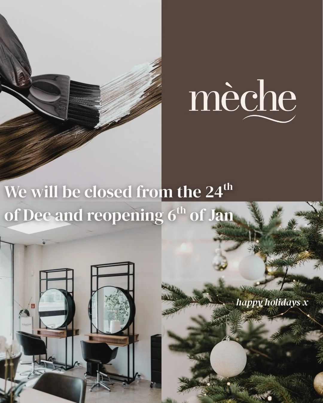 As we head into our final week of the year, we just want to say a heartfelt thank you to our beautiful clients for your ongoing love and support.
We&rsquo;ll be closing for a short break from December 24th and returning on the 6th of January 2026! 

