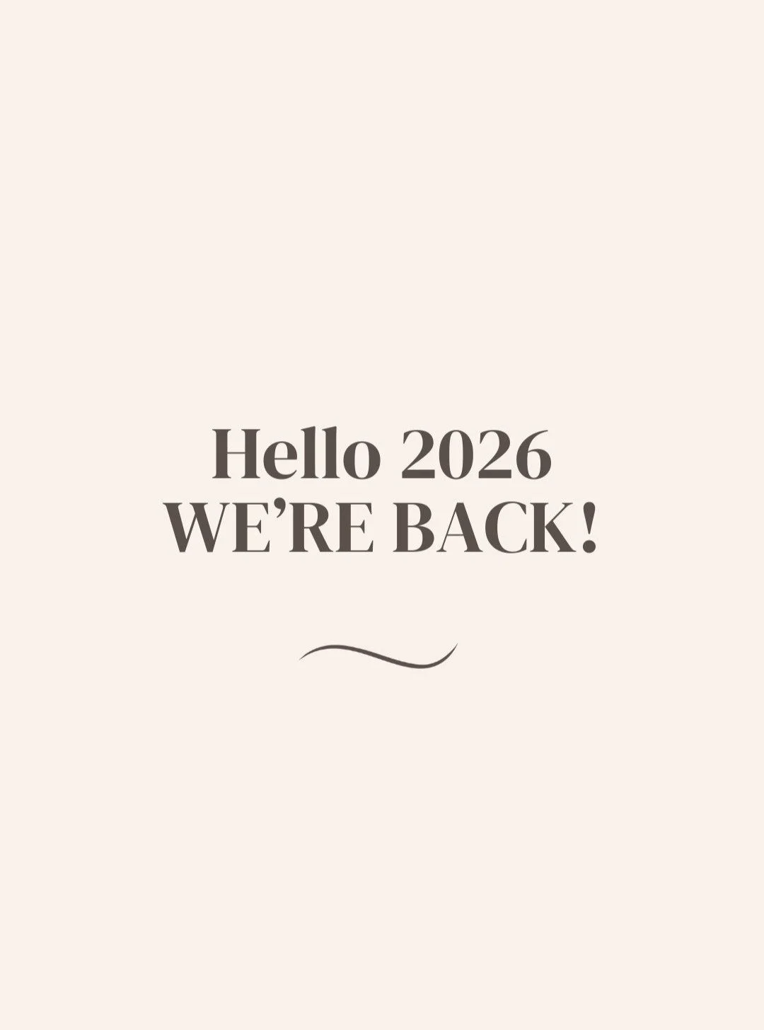 We're back baby!!
We hope you all have had a wonderful Christmas/ New Years break filled with lots of friends and family and we look forward to welcoming you all back in salon for 2026.

Today we have resumed our normal business hours and are open as