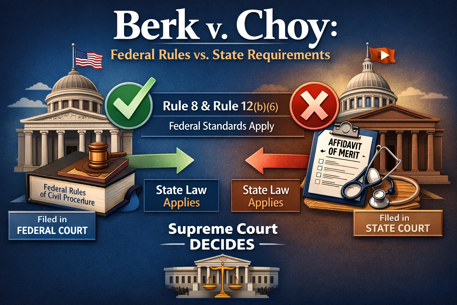 When State Procedure Meets Federal Rules: Berk v. Choy and the Boundaries of Federal Civil Practice