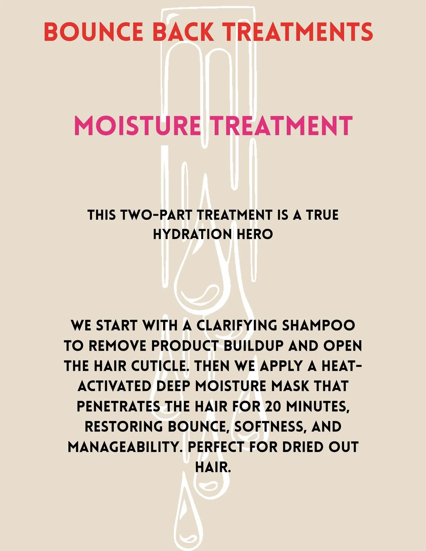 Add one of our Bounce Back treatments to your next appointment or book alone! Bounce into Fall!!! 🍂🍁🍃 @devacurl #devacurl #curlynaturalhair #moisturetreatments #conditioningtreatments