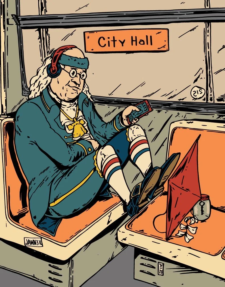 December/January Print Exhibition at Fringe! @thomcat23 , hyper-active creative mind. Original Illustrations of the strange-ness of our beloved city. Check out the show, &lsquo;It&rsquo;s Philly&rsquo;&hellip; all sales cash-app and carry. Closing Pa