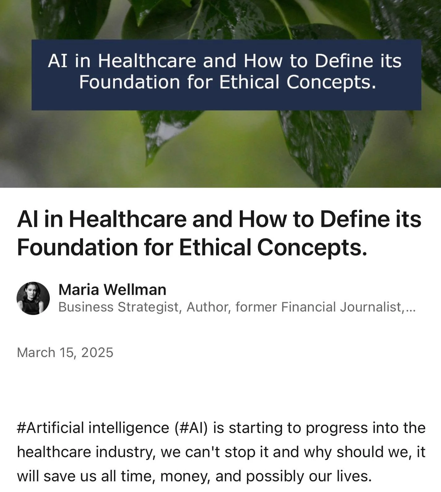 Check out my full article on LinkedIn (link in bio)