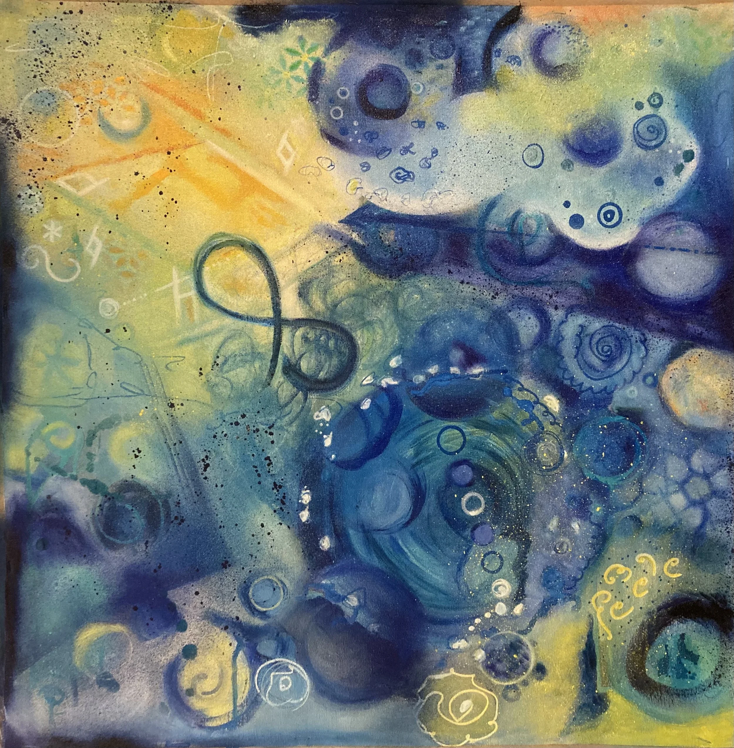 Infinite Circleness in Blue