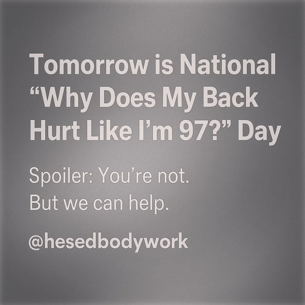Whether you&rsquo;re serving in the military, teaching all day, working back-to-back hospital shifts, chasing toddlers, or just existing 🤷🏽&zwj;♀️chronic back pain doesn&rsquo;t discriminate.

Massage therapy can help reset your body (and sanity).
