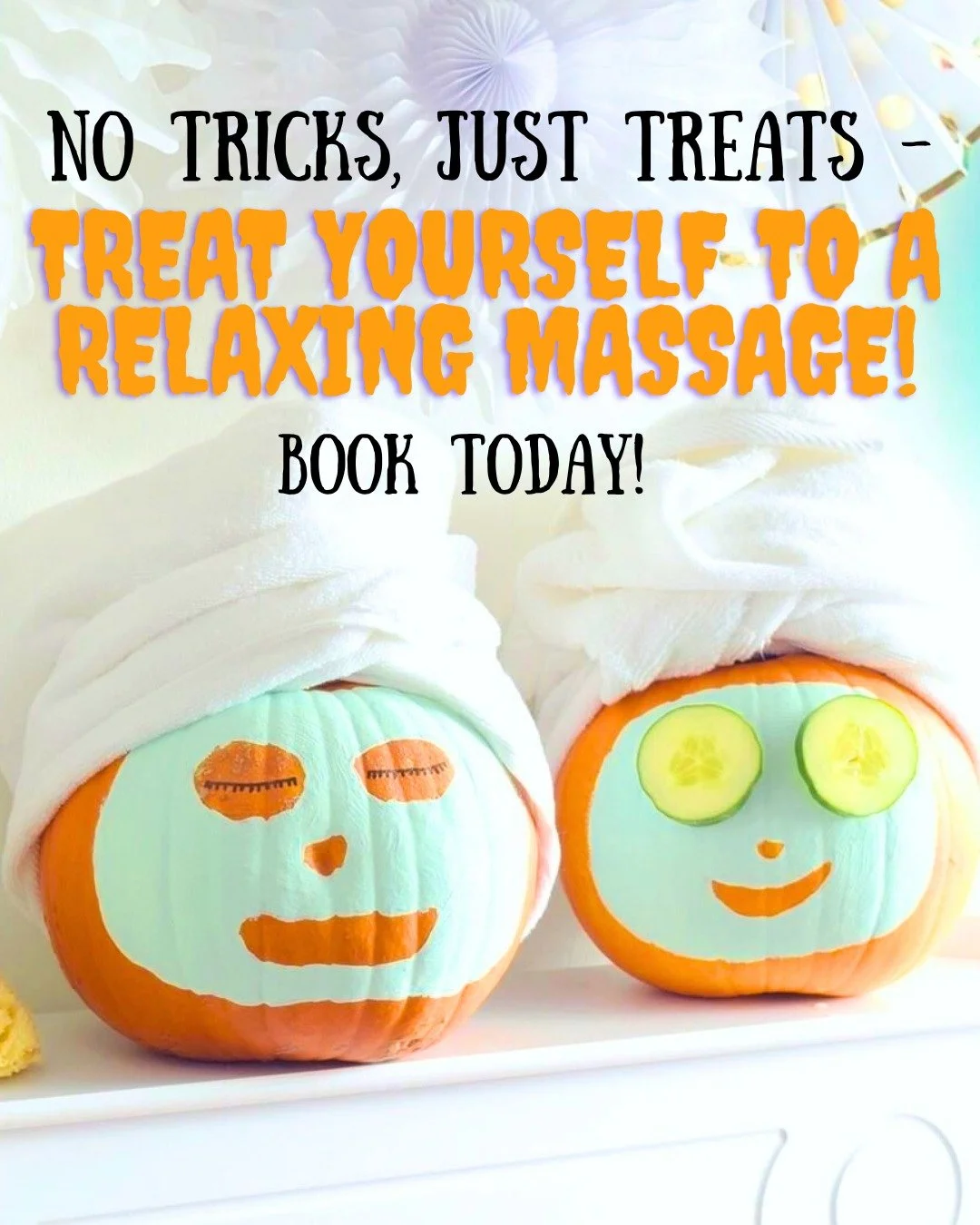 Pumpkins, peace, and pure relaxation 🧡
We&rsquo;re keeping it cozy &mdash; no spooky stuff here!
Come by 11:00 am &ndash; 3:00 pm for your chance to snag a $20 gift certificate and treat yourself to the rest you deserve. 🌿
#HesedBodywork #MassageTi