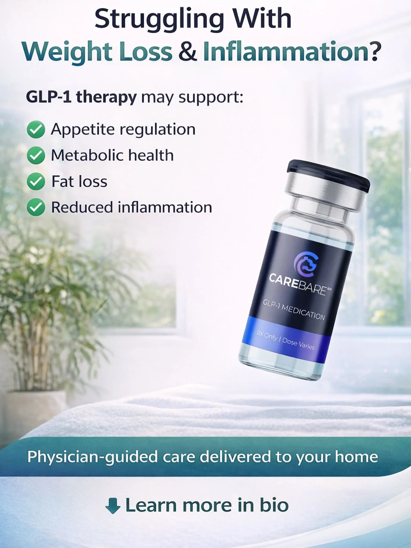 Recovery, inflammation, and we informed regulation are all connected to metabolic health. 
New treatments like GLP-1 therapy are being studied for their role in supporting metabolic balance. 
Learn more about metabolic health ⬇️⬇️⬇️
🔗Link in bio 
Di