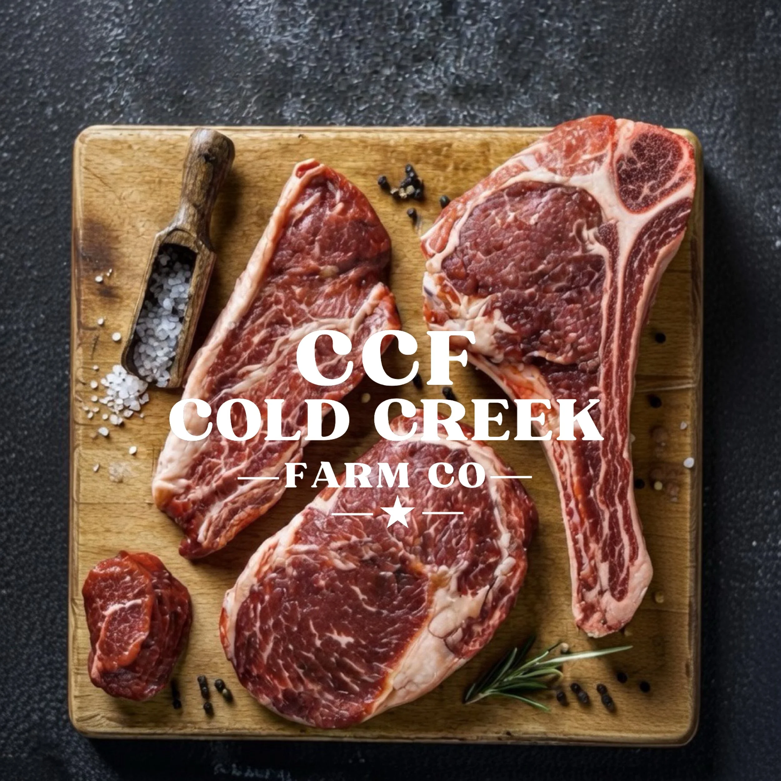 Locally processed beef cuts from Cold Creek Farm Co in Southwest Missouri