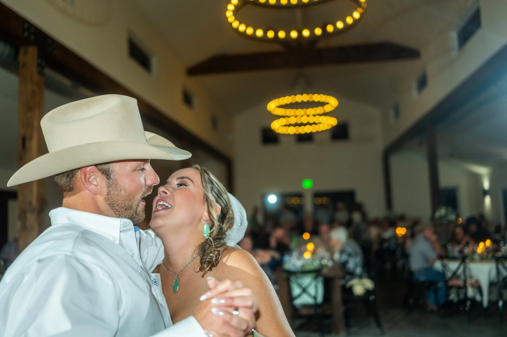 Bride and groom first dance