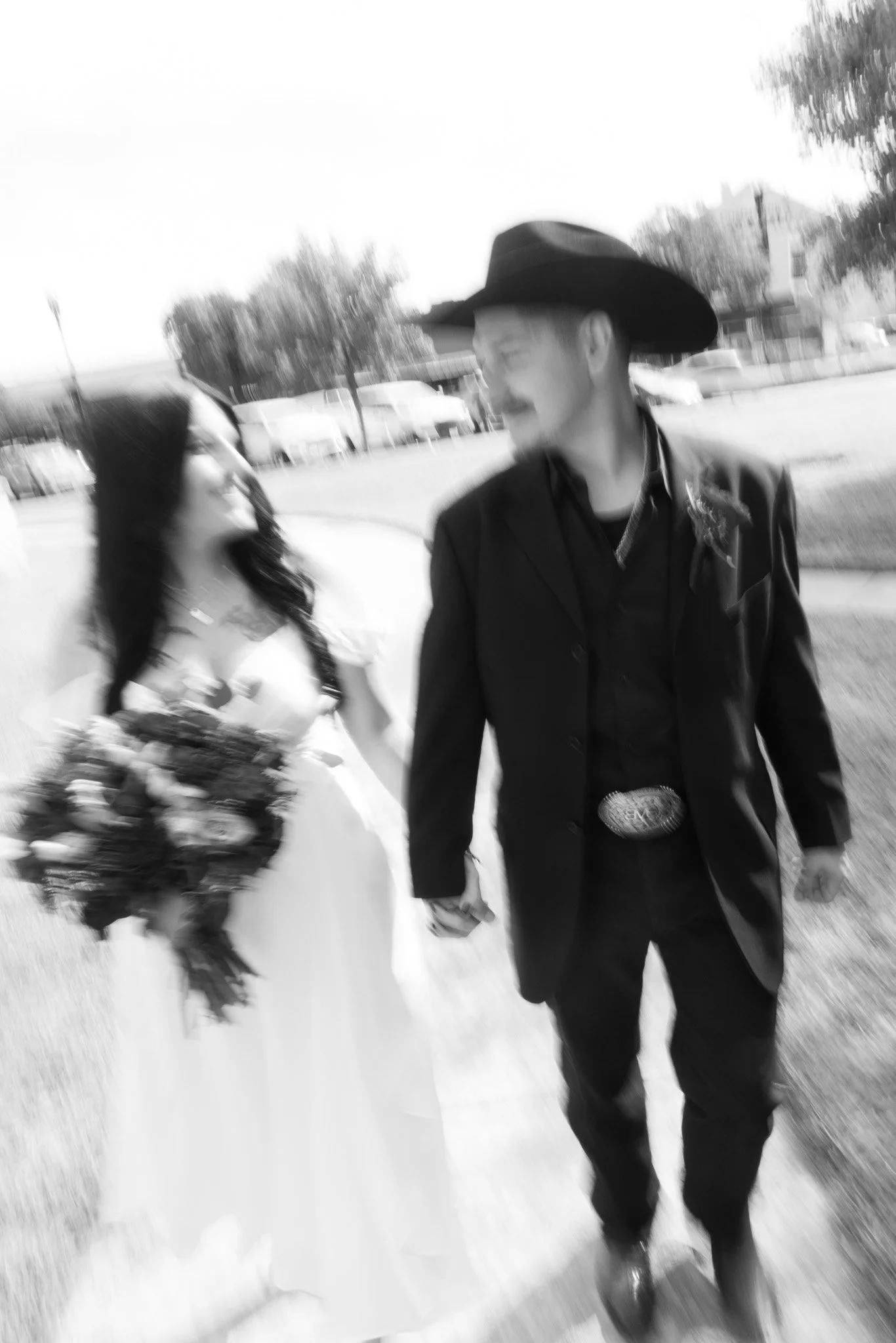 Caldwell County Courthouse Elopement – Walking Together After the Ceremony – Leica D-Lux 8
