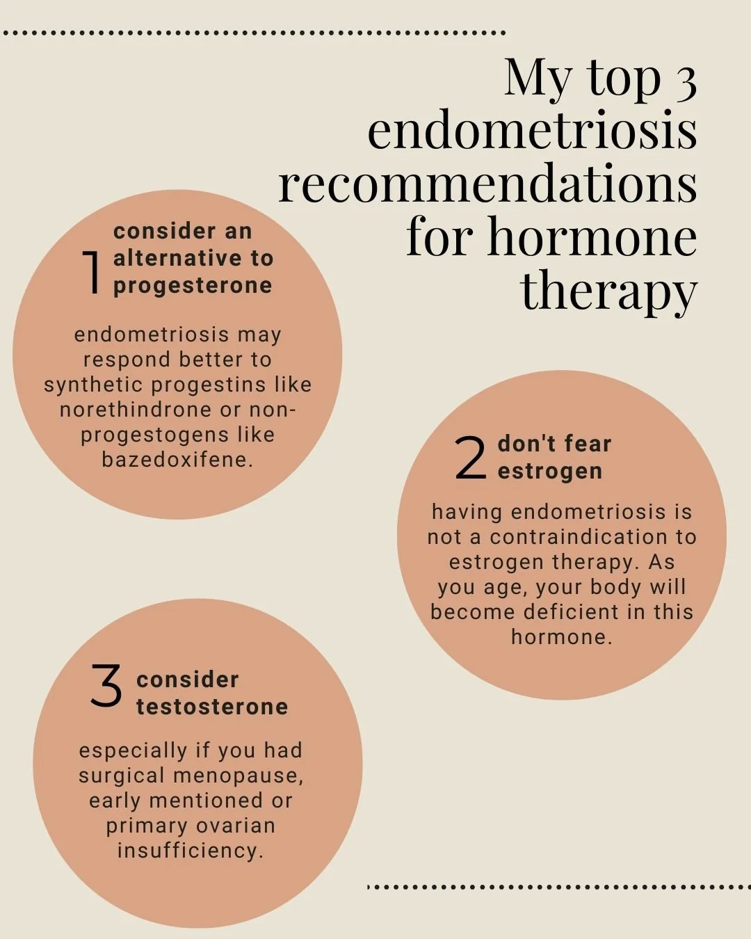 Endometriosis is not a contraindication for hormone therapy! You can read more about this on my latest blog post (found on my website, link in bio), or by following my friend Amy @in16years who is a fierce Endo warrior, patient advocate and has a won