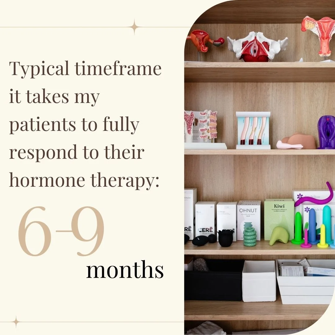We in it for the long haul!

What a peri/menopausal plan takes:
- time to get the right dose
- time to get the right route of administration
- time to understand other health conditions you have going on and treated, such as micronutrient deficiencie
