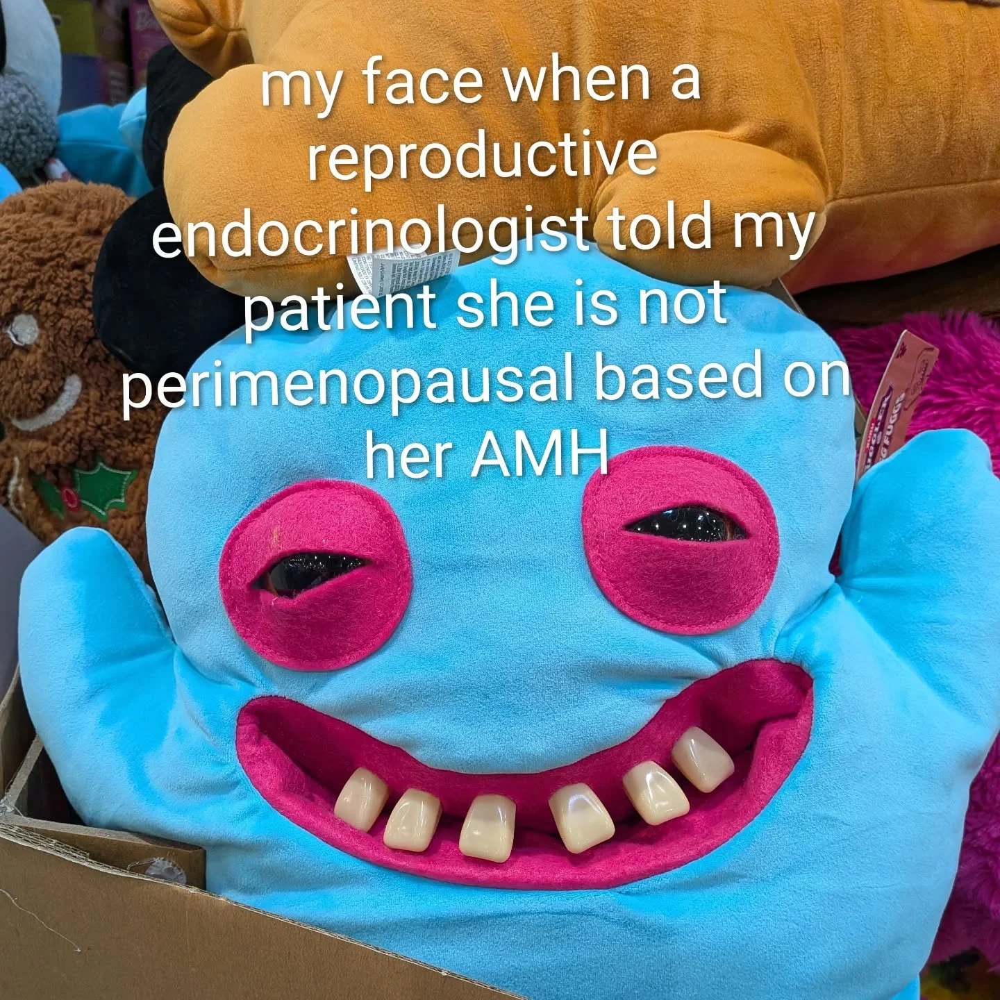 There is no lab test that determines if you are perimenopausal. None. Zero. Zilch. 

There is no age cutoff either that determines if you are perimenopausal. You are never too young nor too old.

Perimenopause is part of the spectrum of reproductive 