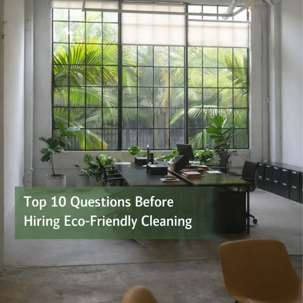 🏢 Top 10 Questions Administrators Ask Before Hiring Eco‑Friendly Cleaning